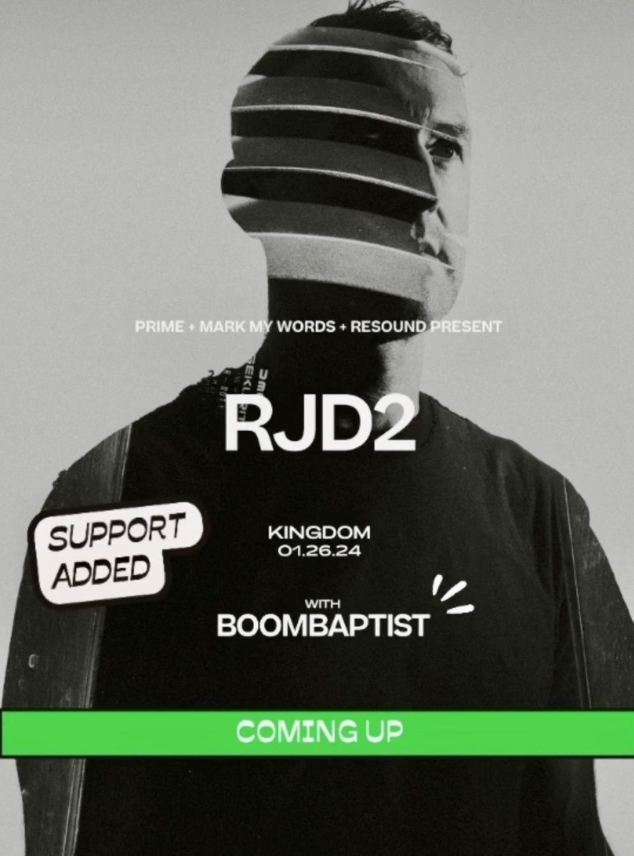 A master of the sample &amp; wizard of the synth. <a href="/rjd2/">RJD2</a> occupies a rare level of musicianship uncommon in producers. I’m honored to get to lightly warm a booth that he’ll eviscerate in a few weeks here. Thank you to <a href="/resoundpresents/">Resound Presents</a> for including me. 

tix: tickets.primenightcult.com/e/rjd2-austin/…