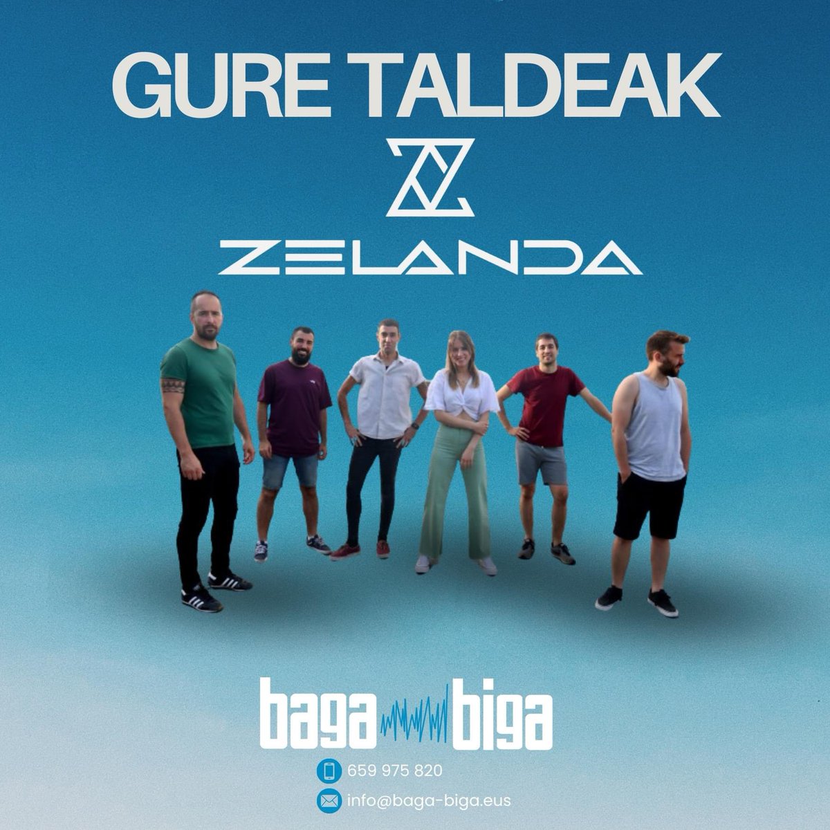 💜🎶 <a href="/ZelandaTaldea/">Zelanda_taldea</a> 🎶💜
🔸YouTube: acortar.link/WpBU8k
🔹Spotify: acortar.link/ahMpai
▪️ 𝐊𝐨𝐧𝐭𝐫𝐚𝐭𝐚𝐳𝐢𝐨𝐚 𝐢𝐫𝐞𝐤𝐢𝐭𝐚 || 𝐂𝐨𝐧𝐭𝐫𝐚𝐭𝐚𝐜𝐢ó𝐧 𝐚𝐛𝐢𝐞𝐫𝐭𝐚 ▪️
☎ 659975820
📧 info@baga-biga.eus
#musika #musica #taldea #grupo #zelanda #management #bagabiga