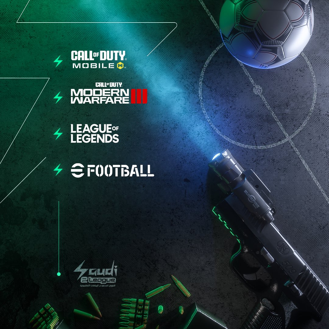 SaudieLeague's tweet photo. مفاجآتنا مستمرة 🔥
العاب الدوري السعودي للرياضات الإلكترونية من 7 العاب في 2023 إلى 13 لعبة في 2024

#قمة_المنافسة_السعودية https://t.co/AjRssiIGs6