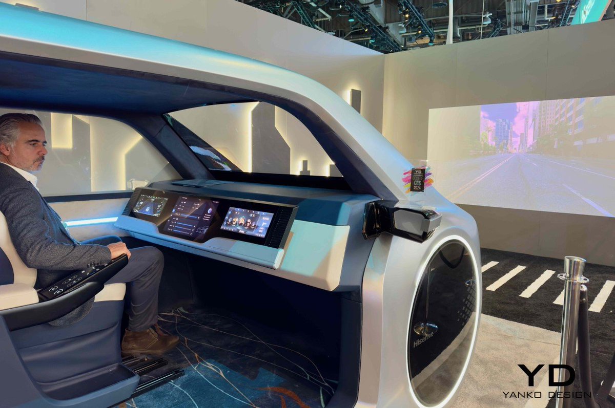 Hisense Automobile Laser Displays hands-on 👉 #CES2024: bit.ly/4aNogOx @mvollmer1 @Khulood_Almani @PawlowskiMario @Eli_Krumova @Nicochan33 @FrRonconi @Fabriziobustama @smaksked @vanivina9 @devaang @AlAmadi1 @Hadel #CES #CES24 #AI #Technology #Innovation #TechTrends