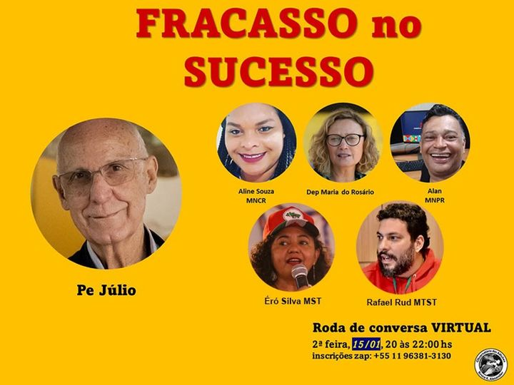 JTabw's tweet photo. RODA DE CONVERSA VIRTUAL com Pe Lancellotti
2ª feira 15/01 das 20h às 22h
inscrição: whatsapp 11 96381-3130
#RodaDeConversa 
#MoradorDeRua 
#Desabrigados
#SãoPaulo 
#SP 
#Brasil 
#Br https://t.co/mqTfbogmb8