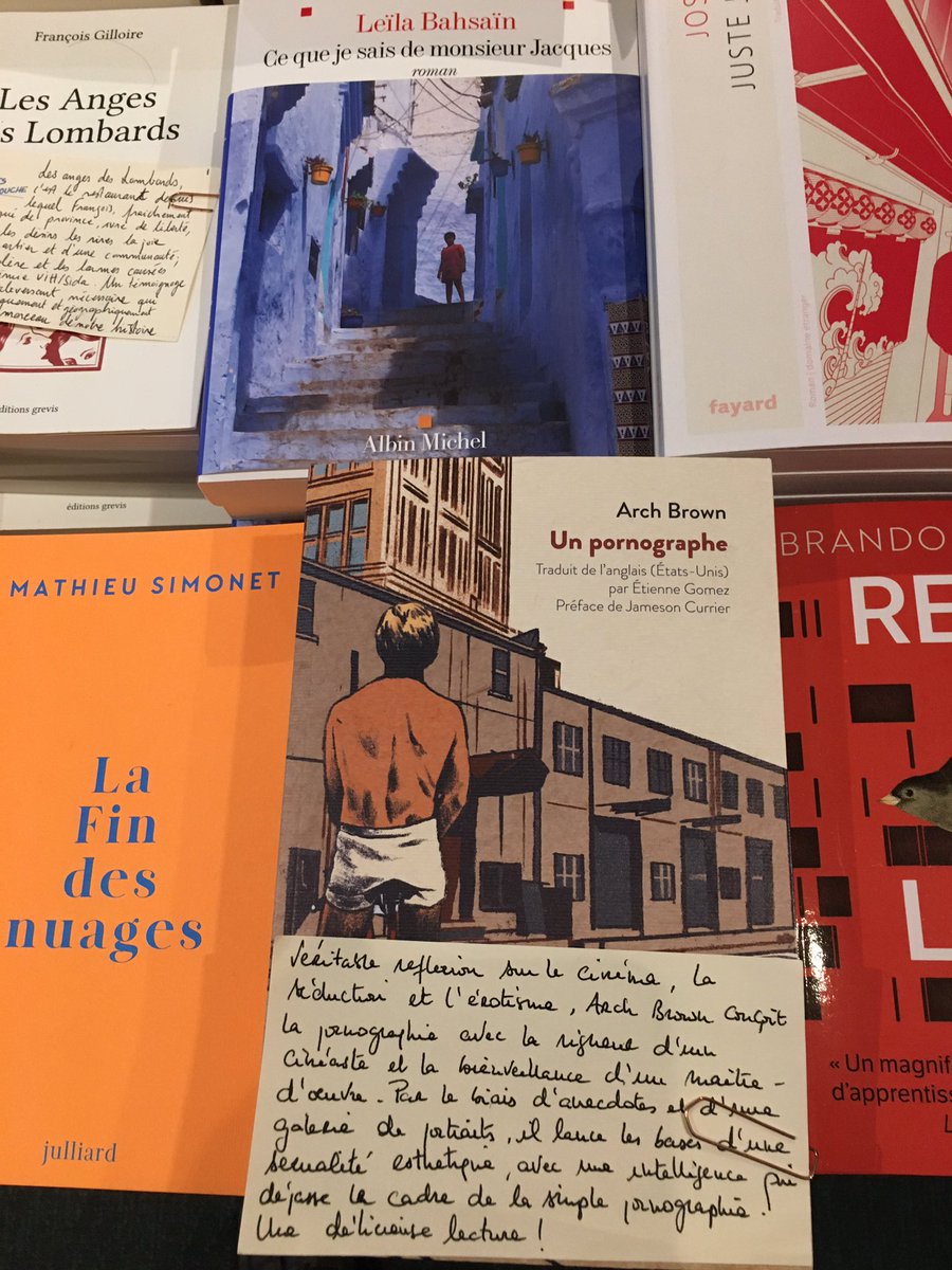 « Arch Brown conçoit la pornographie avec la rigueur d’un cinéaste et￼ la bienveillance d’un maître d’œuvre… Une lecture délicieuse. »
Bref, Un pornographe vous attend à bras ouverts à la Librairie Les Mots à la Bouche 🎈