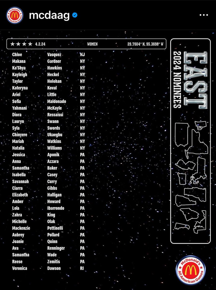 Congratulations to our senior captain Veronica Dawson <a href="/Vdawson06/">Veronica Dawson</a> for being named a McDonald’s All American nominee!

<a href="/SASRIAthletics/">St Andrew’s Athletics</a> 
<a href="/standrewsri/">St. Andrew's  School</a> 
<a href="/BashHoopsNE/">Bash Hudson</a> 
<a href="/HerHoopsNetwork/">Her Hoops Network</a> 
<a href="/NEPSGBCA/">NEPSGBCA</a>