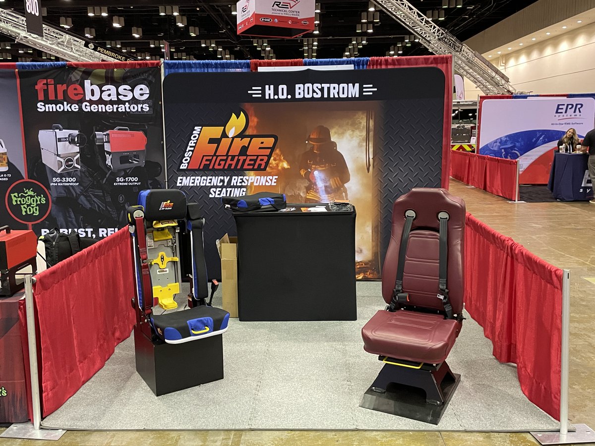 HOBostrom's tweet photo. Welcome to #FLFIRECON! 
We are excited to see you!

Stop by our booth and ask us about our Ambulance lineup, Zip Clean seating, SecureAll SCBA bracket and Rite Hite adjustable seat belts! 
Booth #609

#cleancab #firefighter #firetruck #firerescue #orlando #floridafireconference https://t.co/qwTct7GtJv