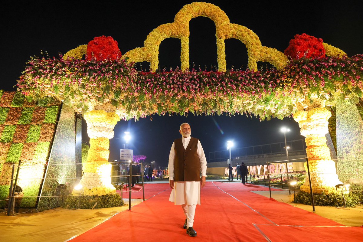 Glimpses from PM Modi's visit to the Ahmedabad Flower Show.