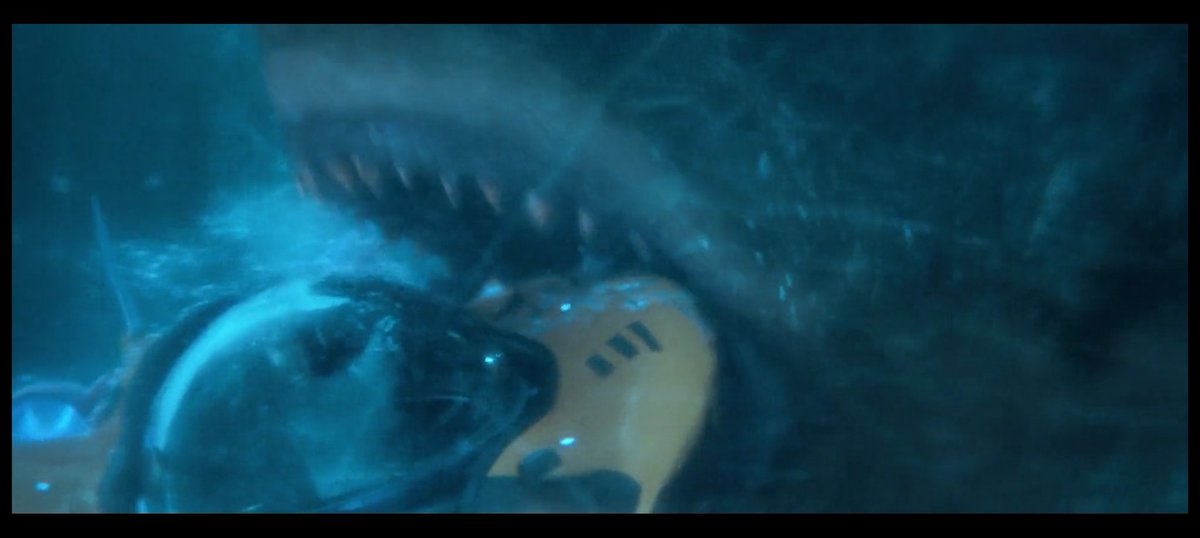 Jatoth18's tweet image. Just now I watched #Themag 1 &amp;amp;2 
 I am thoroughly enjoyed this movie! 
I was honestly surprised by how much I loved it,  🦈🦈🦈🦈🦈
This movie is a classic piece of cinema. Danger. Fighting. Meiying.. LOL!!!! This movie had everything from