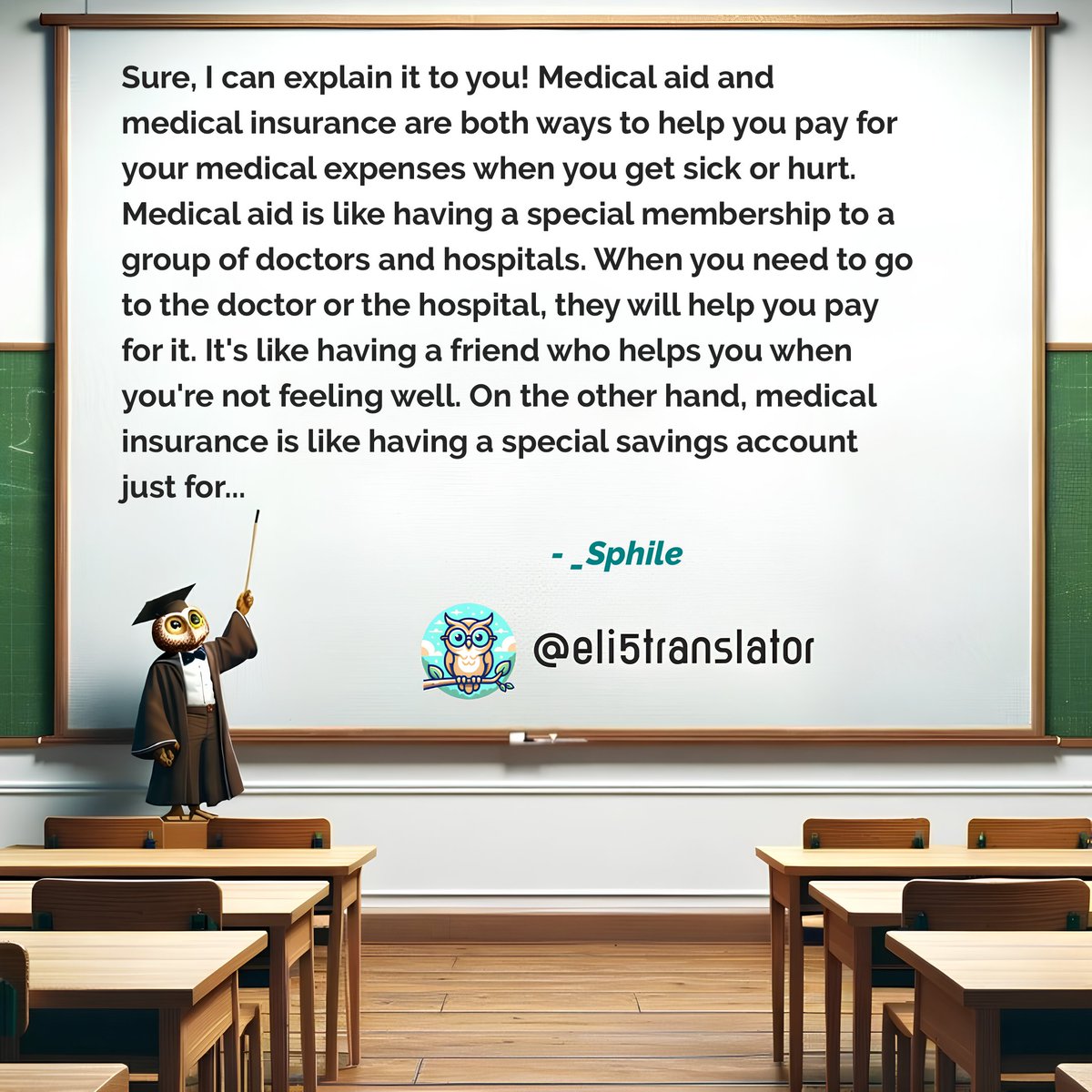 eli5translator's tweet photo. @DeepAnshers @_Sphile Here is @_Sphile’s message explained like a 5-year-old would understand.

To read the full text, please visit: https://t.co/fG3GLtvY3k https://t.co/ZgpL2CJmyC