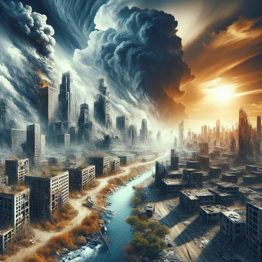 CGlobalProgress's tweet image. 🏙️ Climate change is accelerating the collapse of civilization. Food shortages, mass migrations, and societal breakdowns are imminent. We must act before it&apos;s too late! #CollapseOfCivilization #UrgentAction