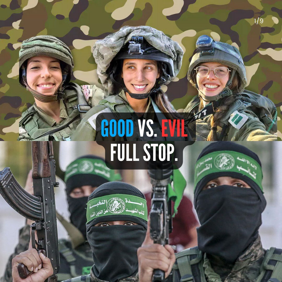 I’m going to try to dumb it down even more for the people in the back. 

If you don’t support Israel in its war against Hamas, you are immoral. Full stop.  

If you deny any of the details of October 7th as documented by Hamas terrorists, you are a sick individual. Full stop.