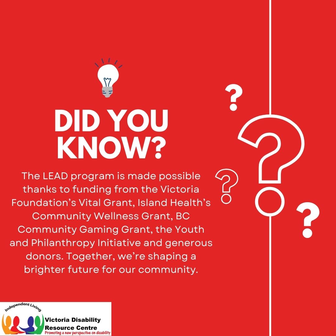 DRCVictoria's tweet image. Empowering change, one grant at a time. Transforming our community with the support of incredible partners like Victoria Foundation, Island Health, BC Gaming, YPI, and generous donors. Together, we're building a brighter future! ✨#DidYouKnow #LEADProgram #CommunityImpact