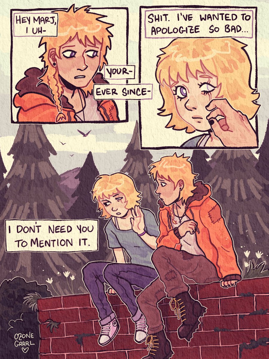 #SouthPark she's insecure and he feels terribly about it #kenjorine #sptwt #kennymccormick #buttersstotch #marjorine