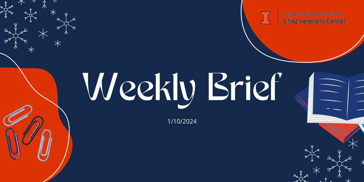 CVCatIllinois's tweet image. 📢 Dive into our Weekly Brief at Chez Veterans Center! Don't miss out on the latest updates and opportunities. Check out our newsletter now to make this semester your best one yet! 🌟 

➡️ buff.ly/48tGZgz 

#ChezVeteransCenter #WeeklyBrief #NewSemester #CampusResources