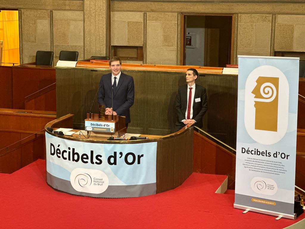 Ouverture de la cérémonie 2024 des #DécibelsdOr <a href="/CidBruit/">Centre d'information sur le Bruit (CidB)</a> par le Président du #CNB Conseil national du bruit <a href="/robinreda/">Robin Reda</a> Bravo pour cette initiative qui promeut des #solutions face à la pollution sonore 👏<a href="/Ecologie_Gouv/">Min. Ecologie Territoire Transports Ville Logement</a>