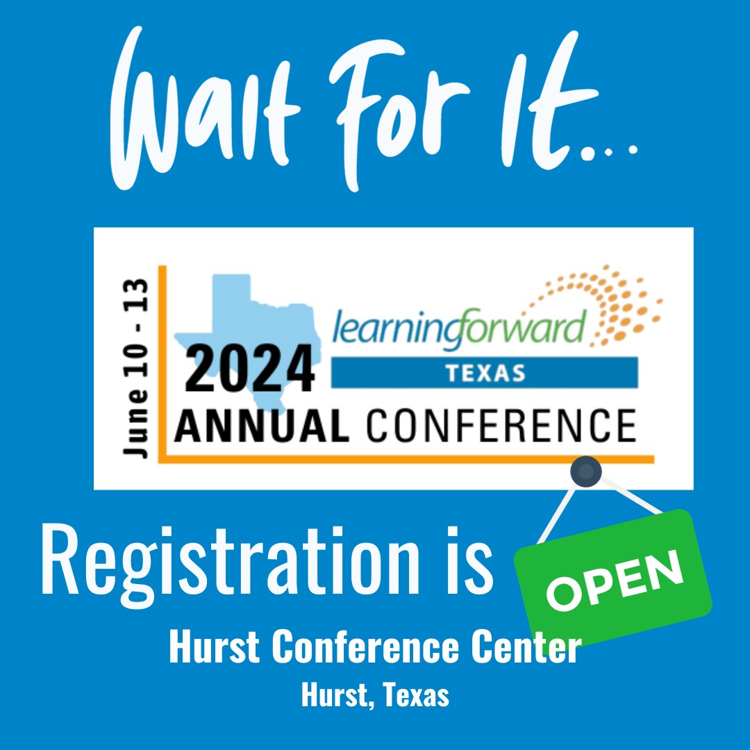 Check out the 2024 Learning Forward Texas Annual Conference registration information. Hope to see you there! learningforwardtexas.org/annual-confere…. #LFTX24