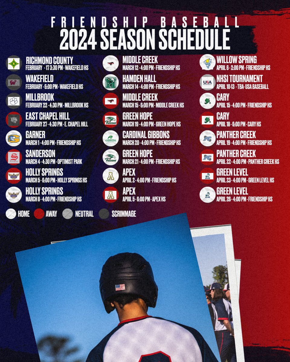 ‼️2024 SCHEDULE RELEASE‼️

5 weeks away!!  We r excited to get things going!!!

#DHTBB #BTB