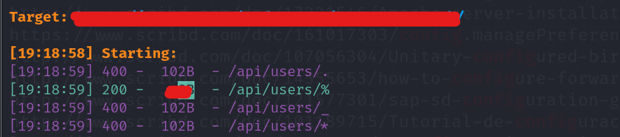 cyber_aze's tweet photo. bug bounty tip : always check /api/users/%  for WAF bypass
#bugbounty #cybertime #bugbountytip #bugcrowd #hackerone https://t.co/r6WF9MlCzK