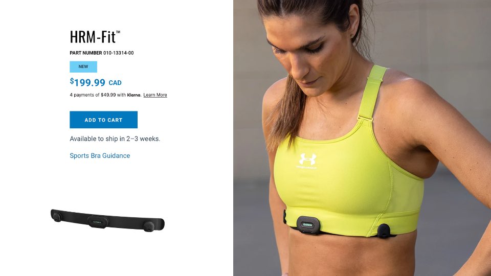 Kudos to <a href="/Garmin/">Garmin</a> for going in a (slightly) new, more inclusive direction on exercise wearables. 

Does the price fit into my annual budget on wearables? Absolutely not.