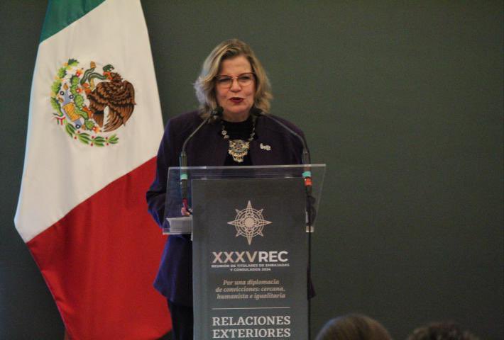 El hecho de que México tenga una Política Exterior Feminista representa un hito que da continuidad al liderazgo de nuestro país como promotor de los derechos de mujeres y niñas <a href="/nadgasman/">Nadine Gasman</a> al participar en el panel “Política Exterior Feminista: dónde estamos y hacia dónde vamos”