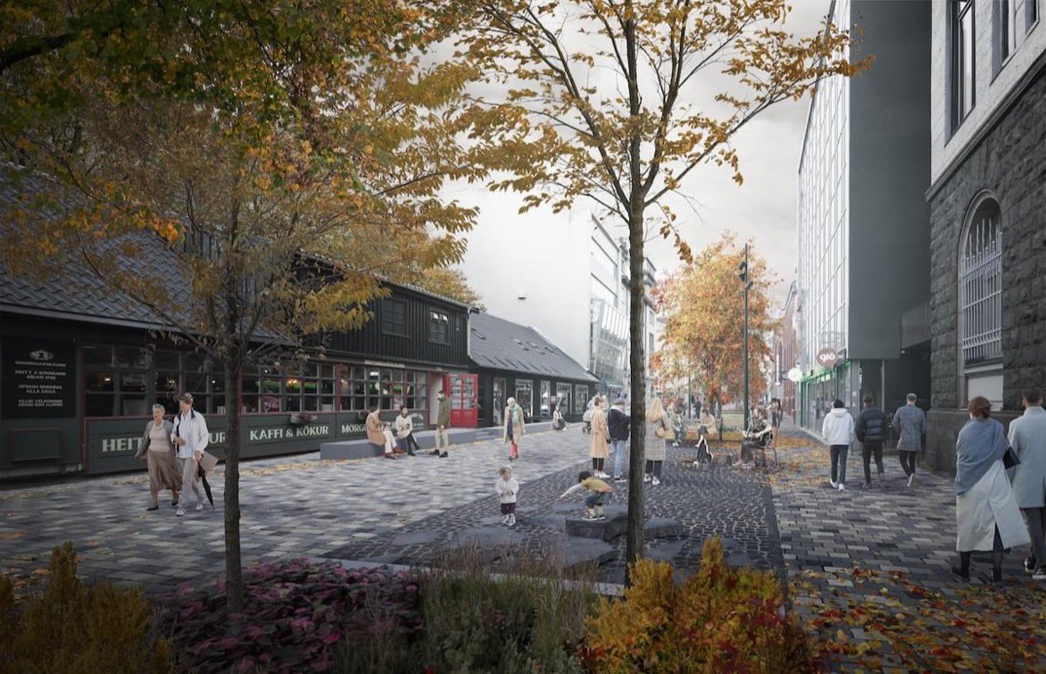 Kvosin verður heildstætt göngusvæði💚🚶‍♀️
Við samþykktum í dag að gera samfellt göngusvæði frá Lækjartorgi að Ingólfstorgi byggt á fyrirliggjandi forhönnun. Í haust kom fram í könnun Maskínu að mikill meirihluti borgarbúa eru ánægðir með göngugötur, sem er okkur góð hvatning.🙏