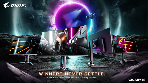 ChitoGamingLive's tweet photo. ICYMI Gigabyte Aorus Announced their first ever DP 2.1 Monitors OLED 

Reveal Trailer: https://t.co/PSHuz5o8iA https://t.co/QDzMlqHMaK