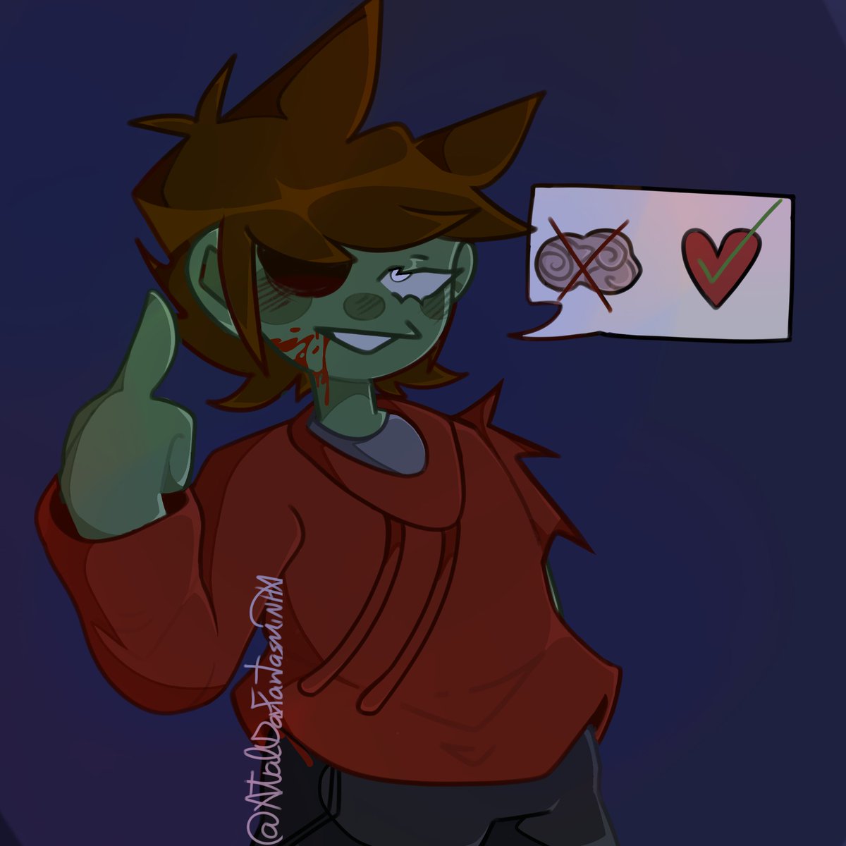 CadeUberBreak's tweet photo. Finished wip finally!
#Eddsworld #EddsworldTord #Tord #Fanart #Zombehattack https://t.co/9o8wQQY7l8