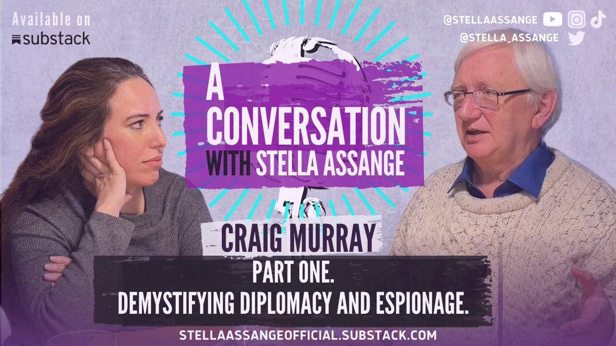 A look behind the curtains of British diplomacy involved more than a few chuckles! I found this conversation with @CraigMurrayOrg really fascinating, I hope you do too! This is Part 1 of 2.