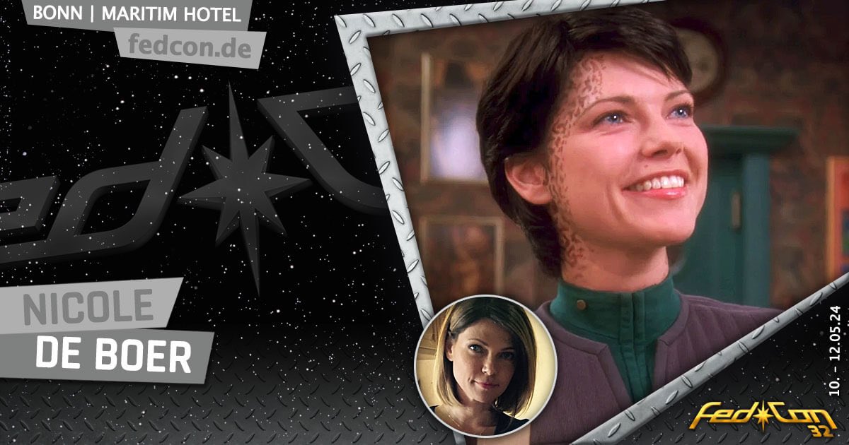 Nicole de Boer from Star Trek: DS9 is coming to #FedCon 32! Don't miss this stellar opportunity! Save the date! 🖖 #NicoleDeBoer #StarTrek #DS9