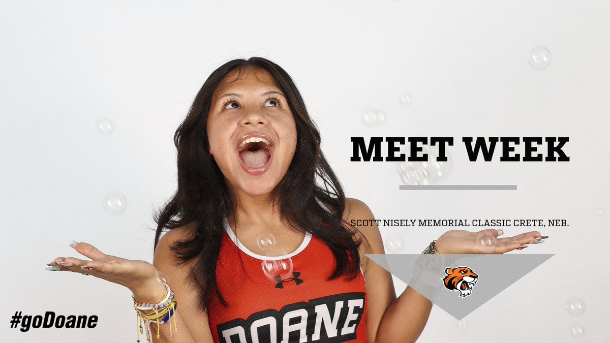 DoaneXC's tweet photo. ‼️Happy Meet Week‼️
The tigers compete at home again on Saturday at the Scott Nisely Memorial Classic. https://t.co/rr54vKfrrL