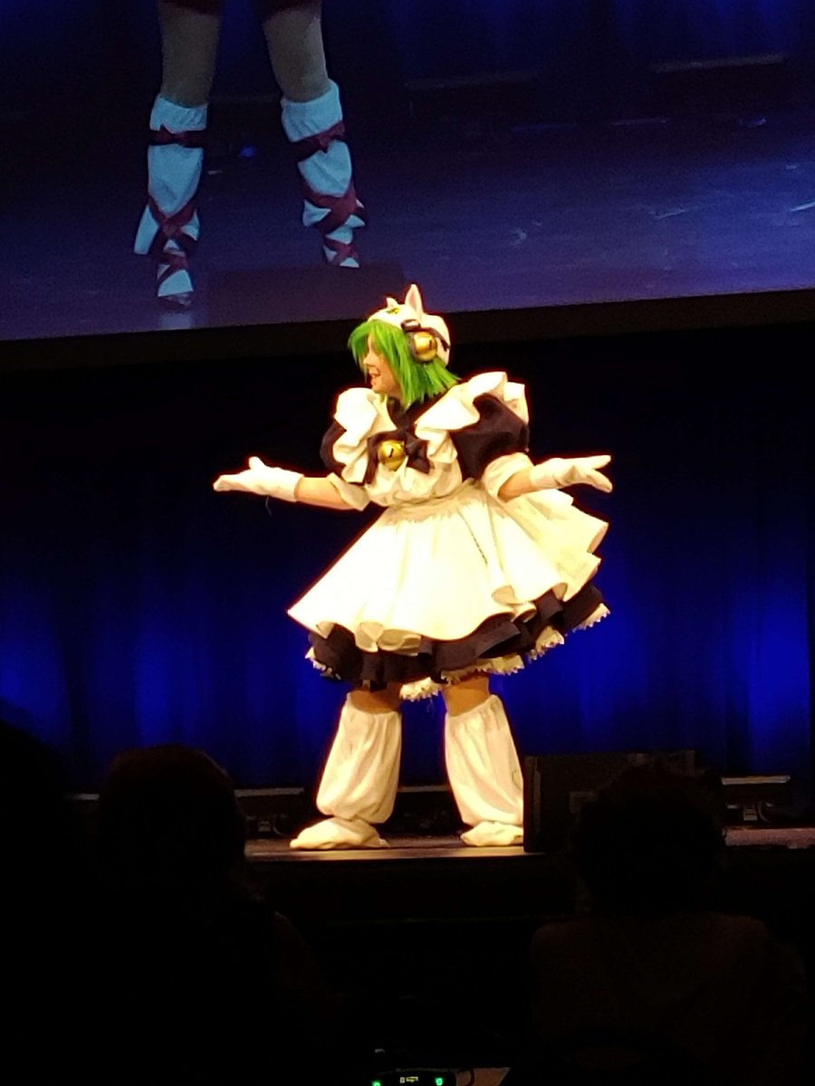 ✨️Hold me baby ukiuki Lady~✨️ Some stage photos of @silencedrowns and I on stage at ALA! This was my first skit and I'm excited for the VOD to go up so everyone can watch 🥺 it was a great show all around 📸 @LeafninCosplay