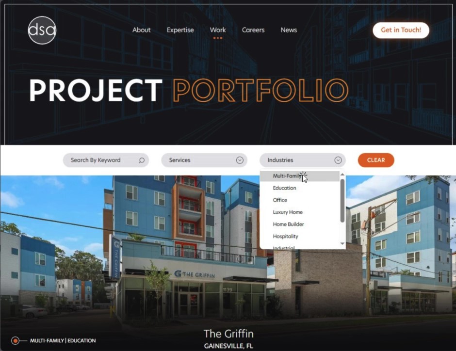 designstyles's tweet photo. Have you seen our new website yet? Our improved navigation allows you to browse our portfolio by service type, industry, or both! #NewWebsite #TampaArchitect https://t.co/SifV1T4z20