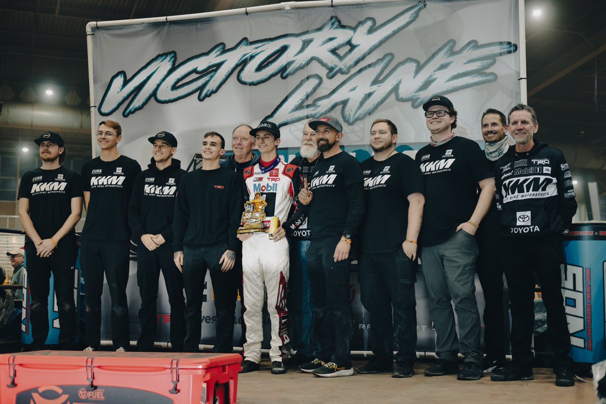 Got some redemption last night! Stoked to pick up the win and lock it in to the @cbnationals with @KKM_67 with @mobil1racing and @ToyotaRacing! I can’t thank them along with @MrBeau25 and the whole crew enough for not giving up. Bring on Saturday!