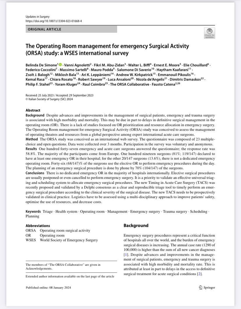 How health systems allow timely management of emergency surgical patients? Action is needed!!!⁦@WSESurgery⁩ ⁦@MassimoSartelli⁩ ⁦@MauroPodda2⁩ ⁦@salo75⁩ ⁦⁦@CreasDhs⁩ ⁦@RaulCoimbraMD⁩ ⁦@ResearchGate⁩ ⁦@UpdatesSurgery⁩