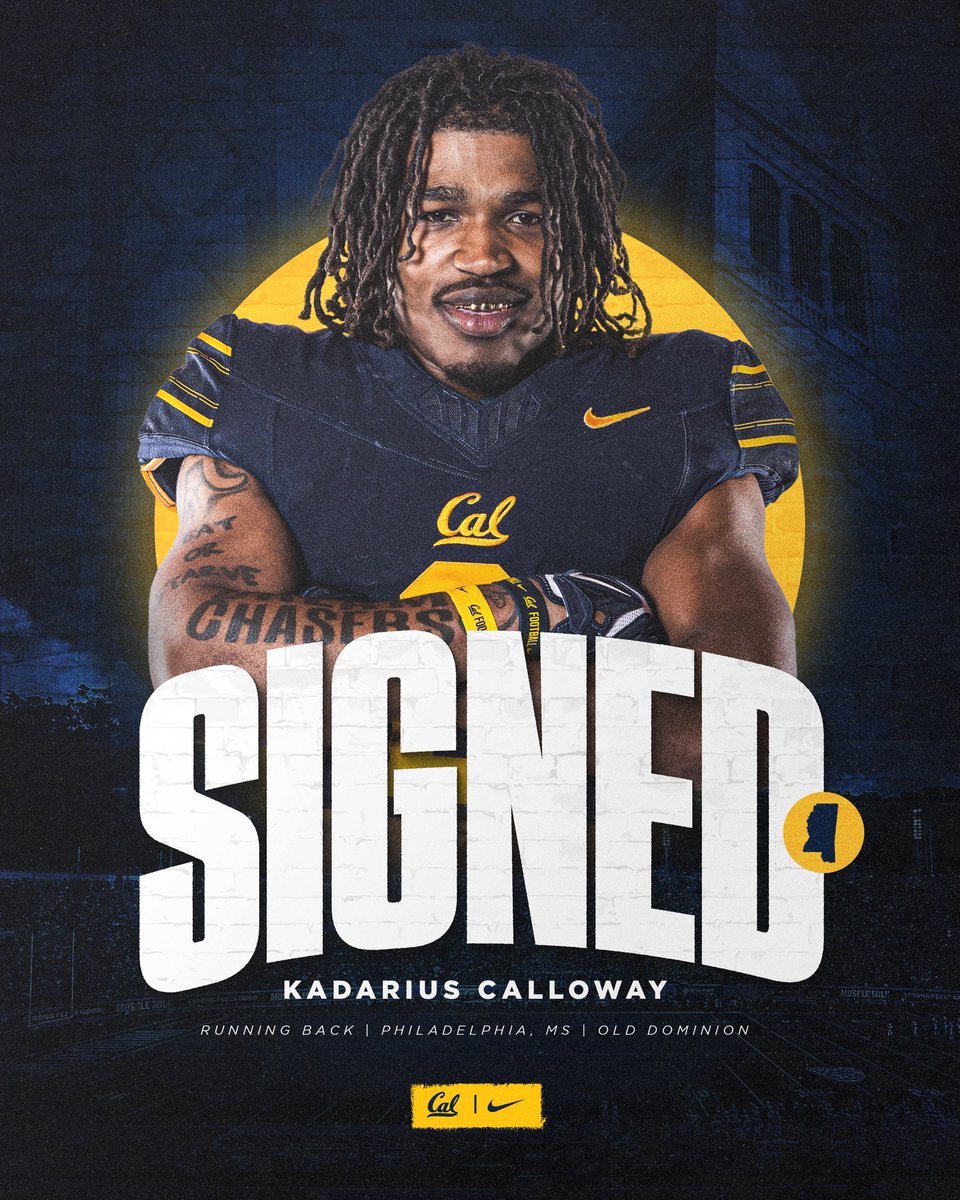 CalFootball's tweet photo. All-around back coming to an end zone near you ⚡️

Welcome to the #CalFamily, @KadriusC 🐻

#GoBears https://t.co/IZBYFWKWlc
