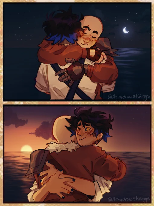 Always by your side 🌌🌅  #hideduo #hideduofanart #qsmp #qsmpeggsfanart