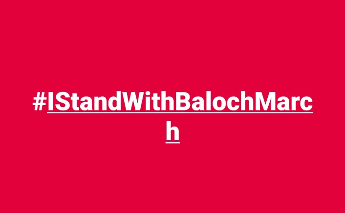 #IStandWithBalochMarch
