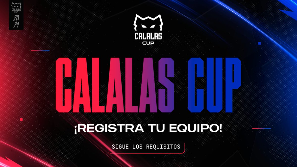 🔵 CALALAS CUP 🔴

Hacemos oficial la presentación de la #CalalasCup de éste fin de semana.🏆

8️⃣ Equipos Participantes.
7️⃣ Equipos Invitados.
1️⃣ Equipo elegido por la comunidad.
⬇️ Requisitos para formar tu equipo.  
     (Tweet a continuación)

#CalCup2024 🐯