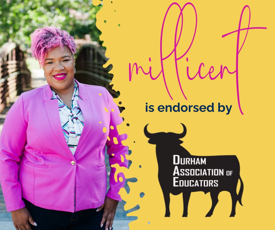 I'm so proud to be endorsed by <a href="/DurhamEducators/">Durham Association of Educators</a> for a second time. Thank you to to DAE and the teachers that make our schools possible! #pinkfored 🤣 jk, I support #redfored too!