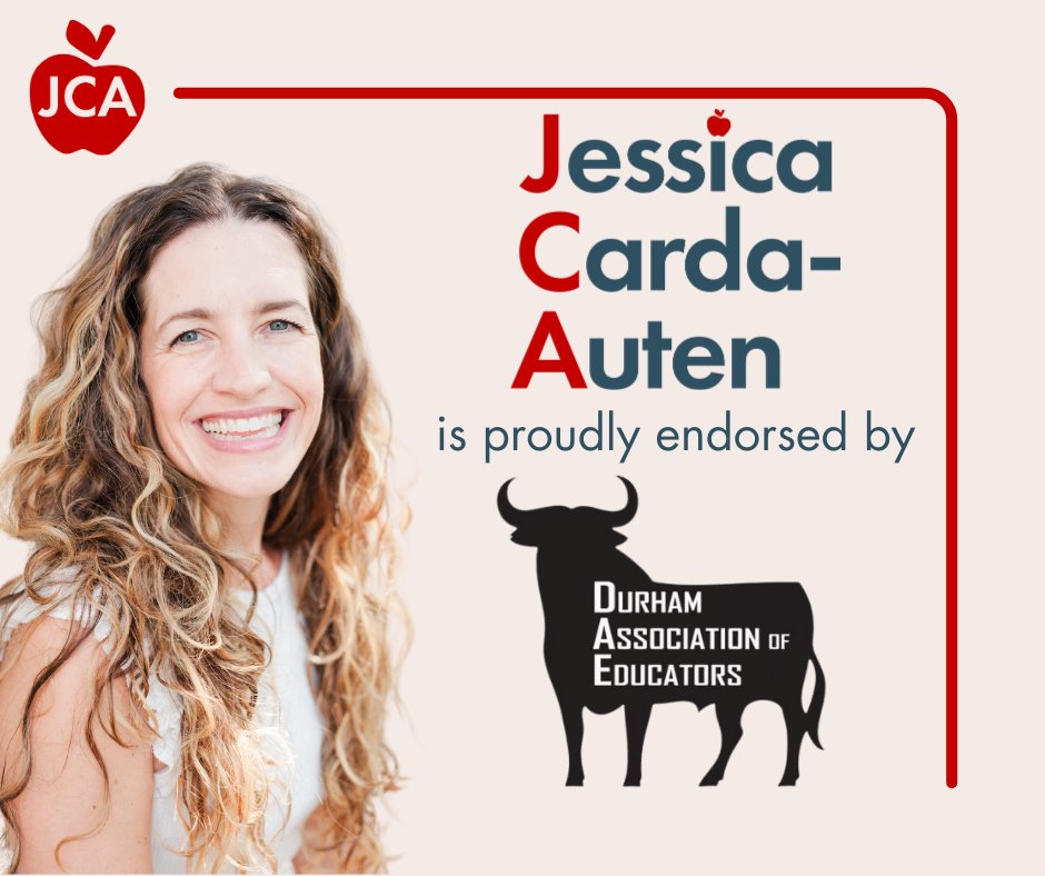 This vote of confidence from our local teachers is such a privilege. I'm always happy to be #redfored with <a href="/DurhamEducators/">Durham Association of Educators</a>.