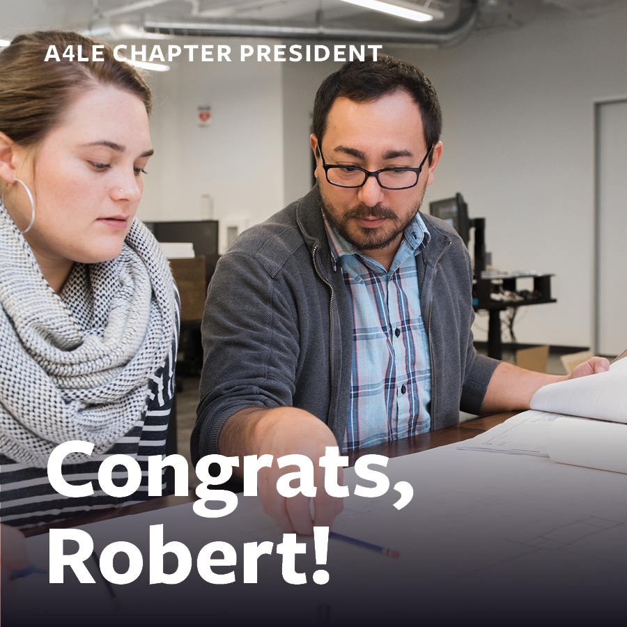 bric_arch's tweet photo. We’re excited to celebrate Robert Allen as he steps into the role of @A4LE_OregonChpt President. From his ongoing work w @A4LE2 to his leadership within #SchoolsNEXT, Robert embodies A4LE’s commitment to championing the evolution of learning environments thru design &amp; pedagogy. https://t.co/p9TpkoVO6O