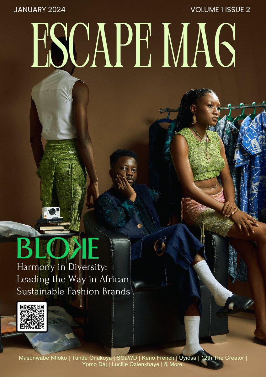 Escape Mag 2 is here! We are excited for this! 
On this edition, we have exclusives from <a href="/bloke_ng/">BLOKE</a> creative director Faith O. (⁦<a href="/theblokemonk/">F O</a>⁩), the talented South African artist, masonwabe Ntloko (masonwabentloko) and other amazing creatives across the continents. 🌎
