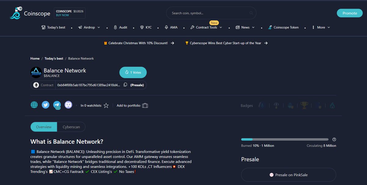 _balancenetwork's tweet photo. Good afternoon everyone, we invite you to leave your vote on the Coin Scope platform!✅
🔹https://t.co/VATLCgIDM2
@coinscopecrypto #BalanceNetwork https://t.co/ifBYp8EGwn