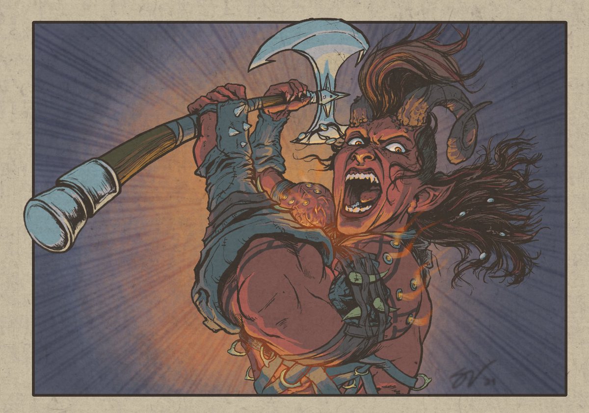 Scott_Van_Dusen's tweet photo. Best lady Karlach! Did this one live on twitch. https://t.co/eaQ1Joc1zj https://t.co/cWeXlQSufy