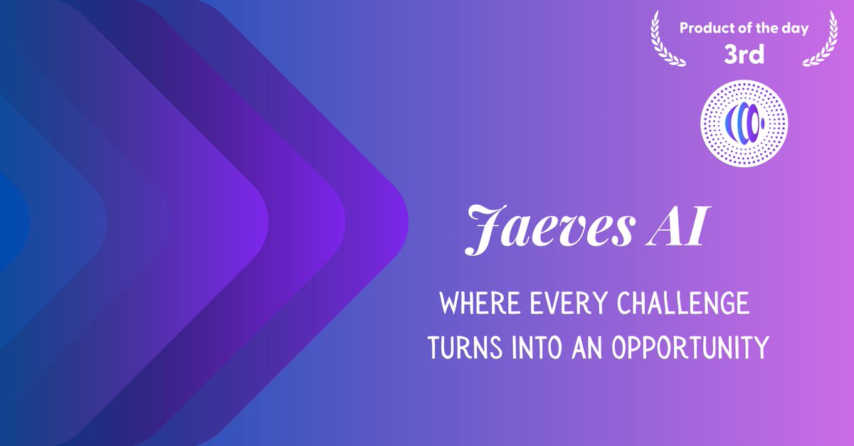 Your journey towards innovation begins with Jaeves AI - join the world of leading artificial intelligence!  
bit.ly/47uCi4z