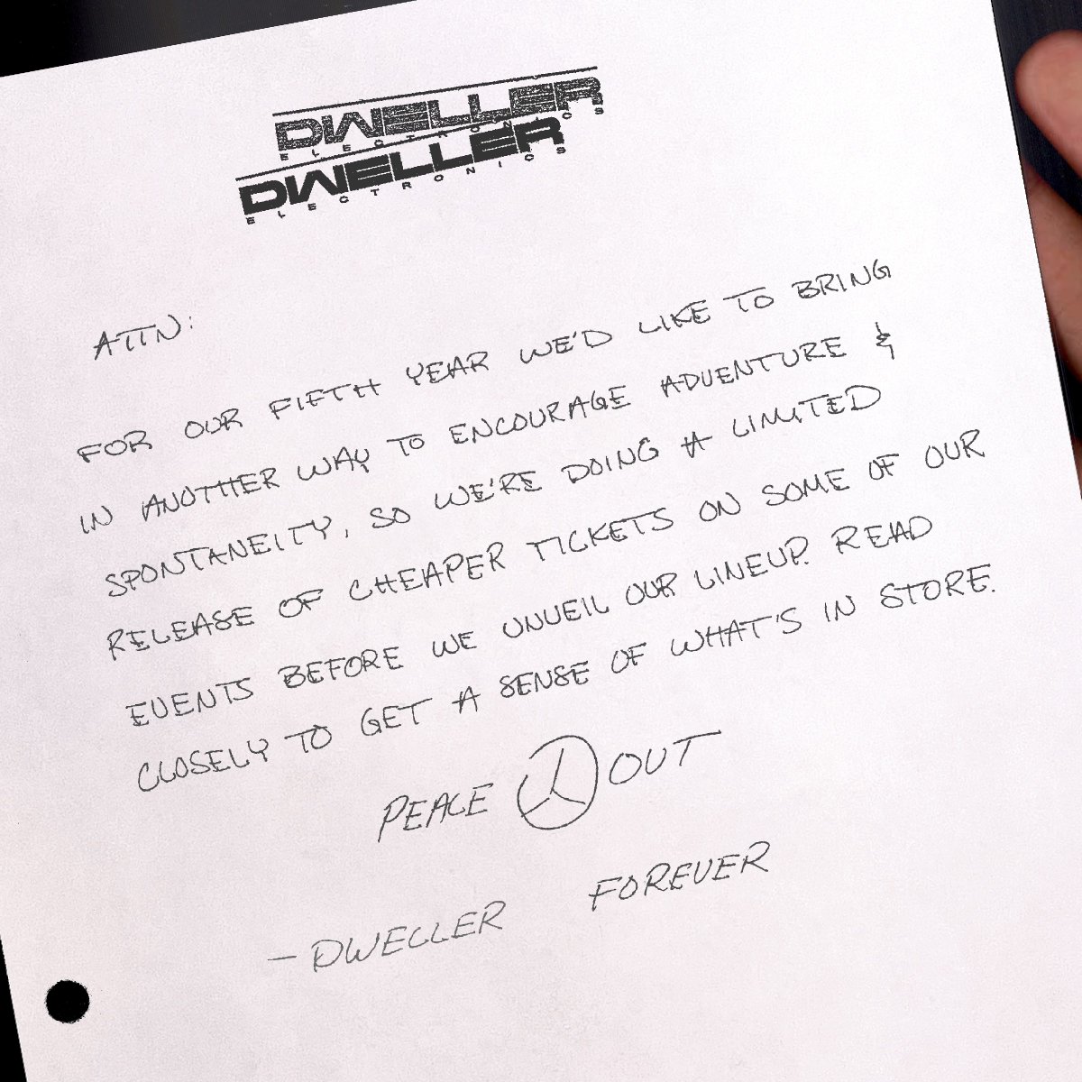 dwellerforever's tweet photo. For our fifth year we’d like to bring in another way to encourage adventure and spontaneity, so we’re doing a limited release of cheaper tickets on some of our events before we unveil our lineup. Read closely to get a sense of what we have in store.

https://t.co/g6ST2fU10I https://t.co/7ZESFsCFaD