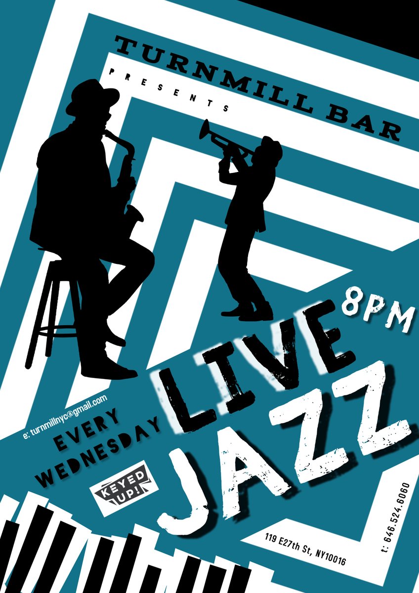 Live Jazz every Wednesday 8pm It's a jam session, bring an instrument..😎🎶 #lowkeytrio @JazzTimes @AllAboutJazz