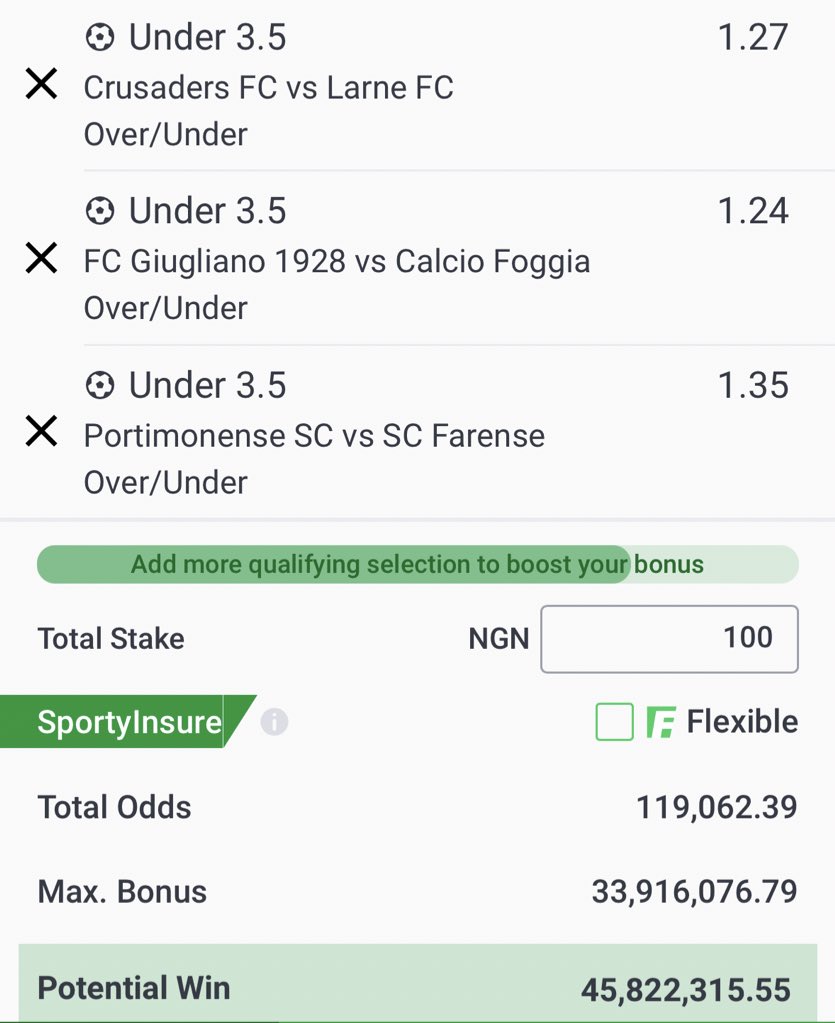 feranmi_flash1's tweet photo. Under 3.5 acca Do you want? https://t.co/LURXQoUb56