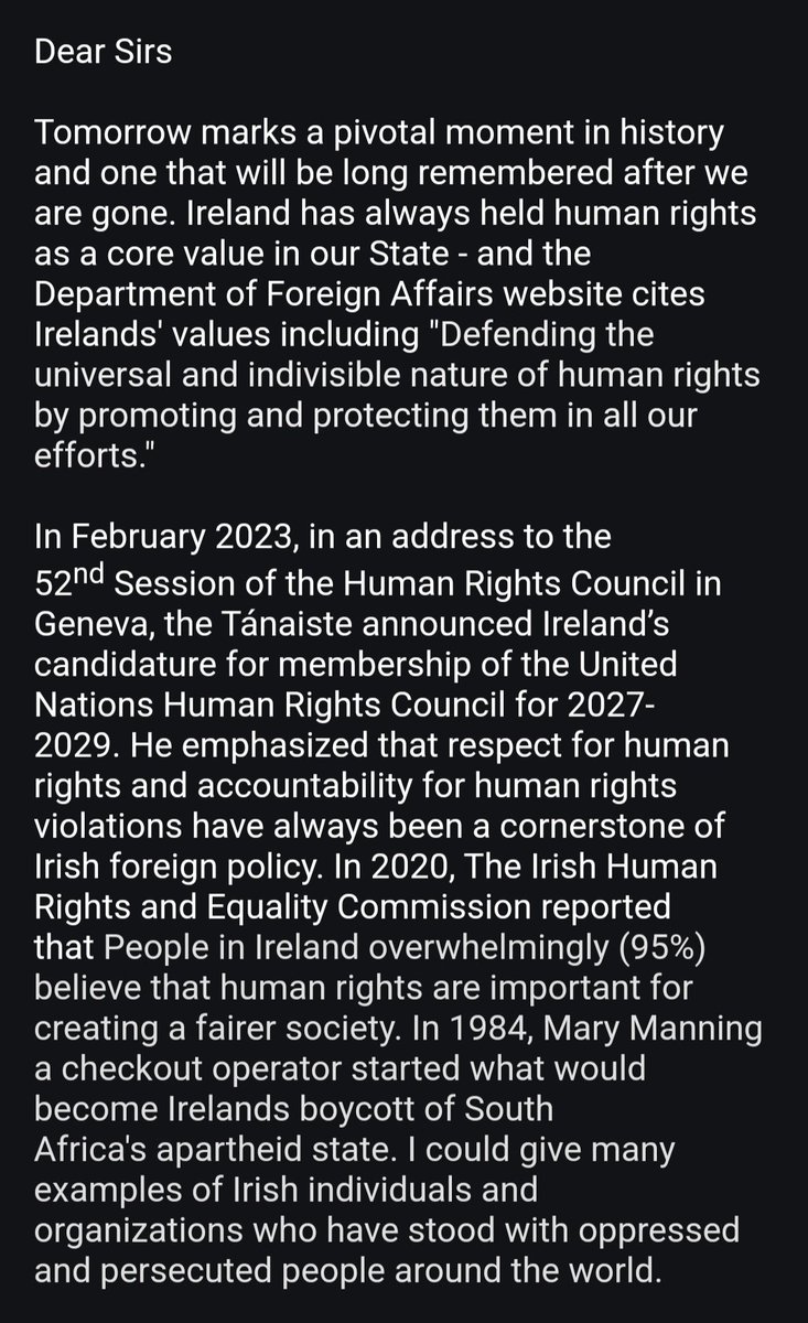 An open letter that I have sent to the Taoiseach, the Tánaiste and Minister Eamonn Ryan 1/
