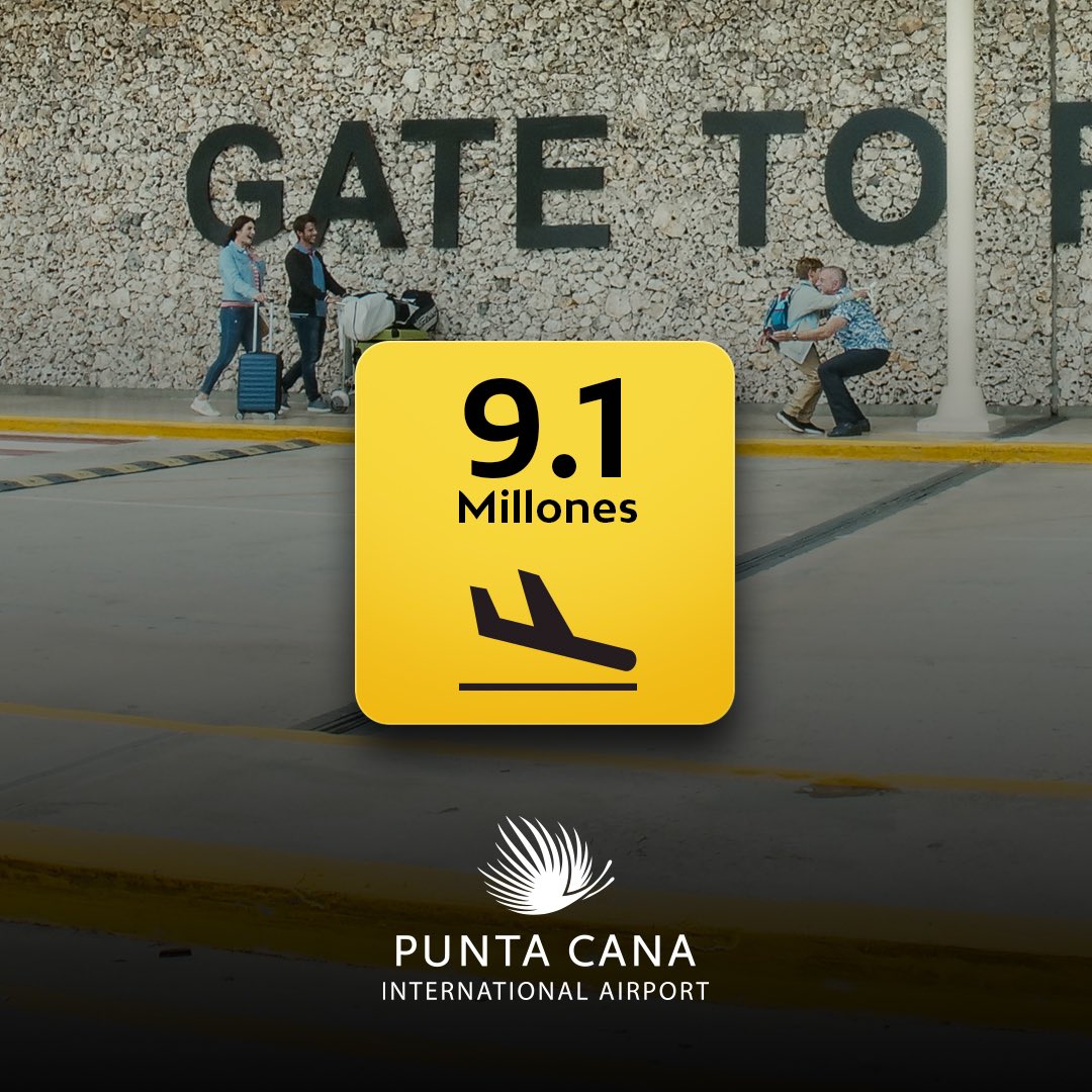 Un año lleno de éxitos, pero sin duda, el logro más significativo en 2023 fue alcanzar la impresionante cifra de movilizar a 9.1 millones de pasajeros a través de nuestro Aeropuerto de Punta Cana.

#PuntacanaAirport
#PUJ