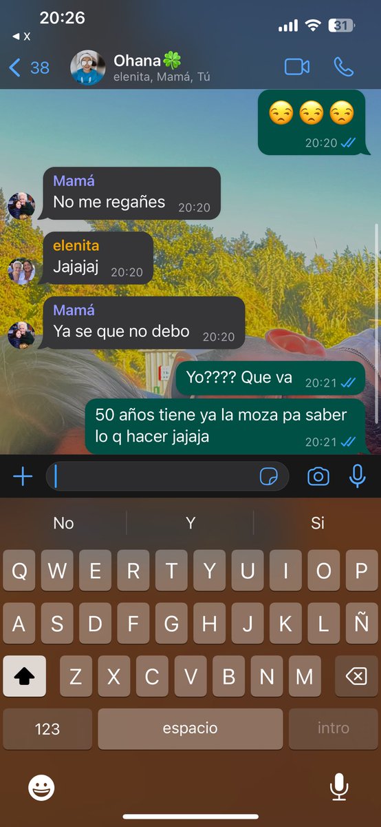 siendo madre de mi madre