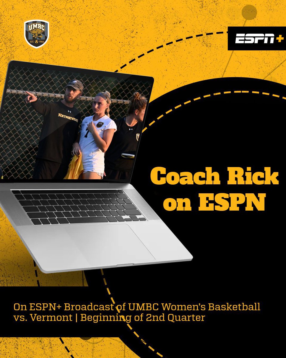 Coach <a href="/rickstaintonjr/">Rick Stainton</a> will be joining the ESPN+ broadcast of our <a href="/umbcwbb/">UMBC Women’s Basketball</a> game tomorrow at the start of the 2nd Quarter.  Tune in and give a listen! #RetrieverNation #goDawgs